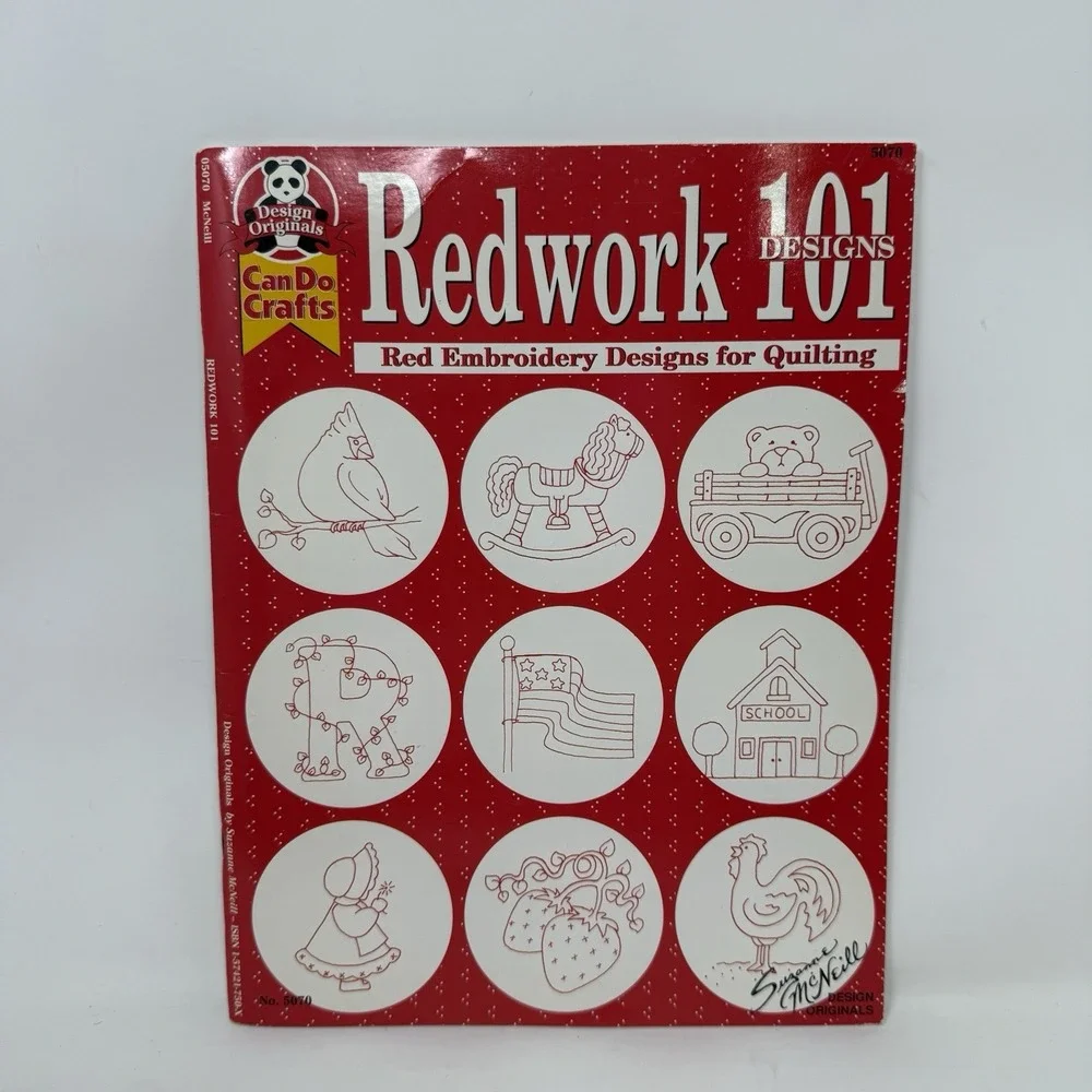 Redwork 101: Red Embroidery Designs for Quilting * Mostly Complete